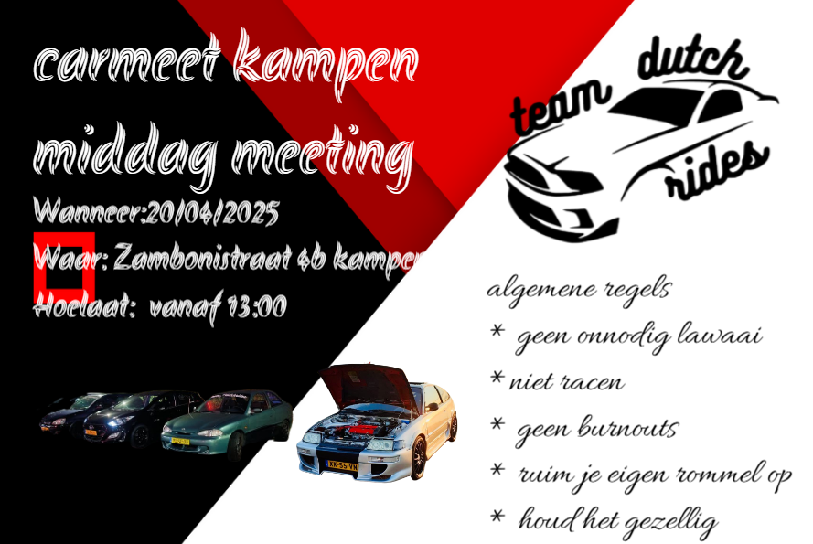 bekijk hier de foto`s en video`s van de meeting